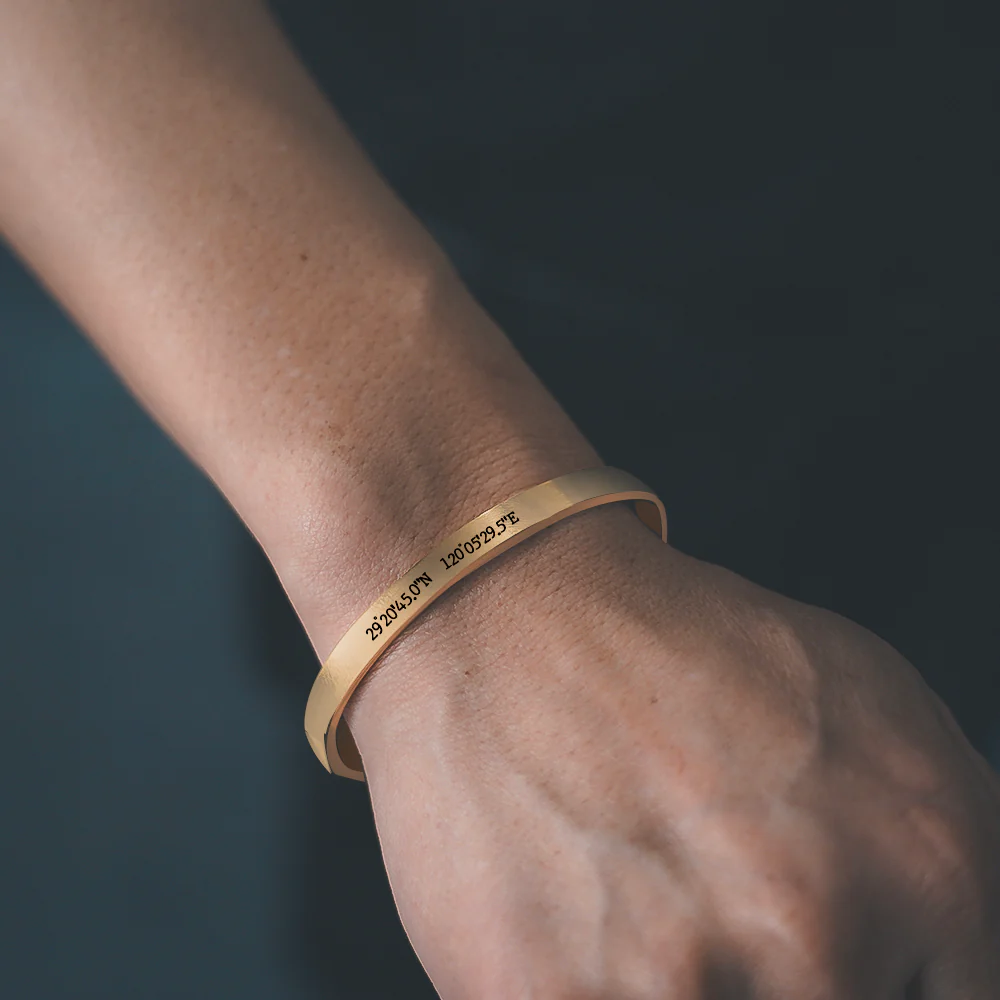 Custom Engraved Bangle Bracelet - Image 5
