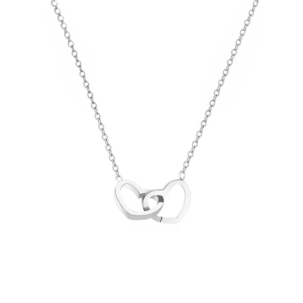 Double Heart Necklace - Image 4