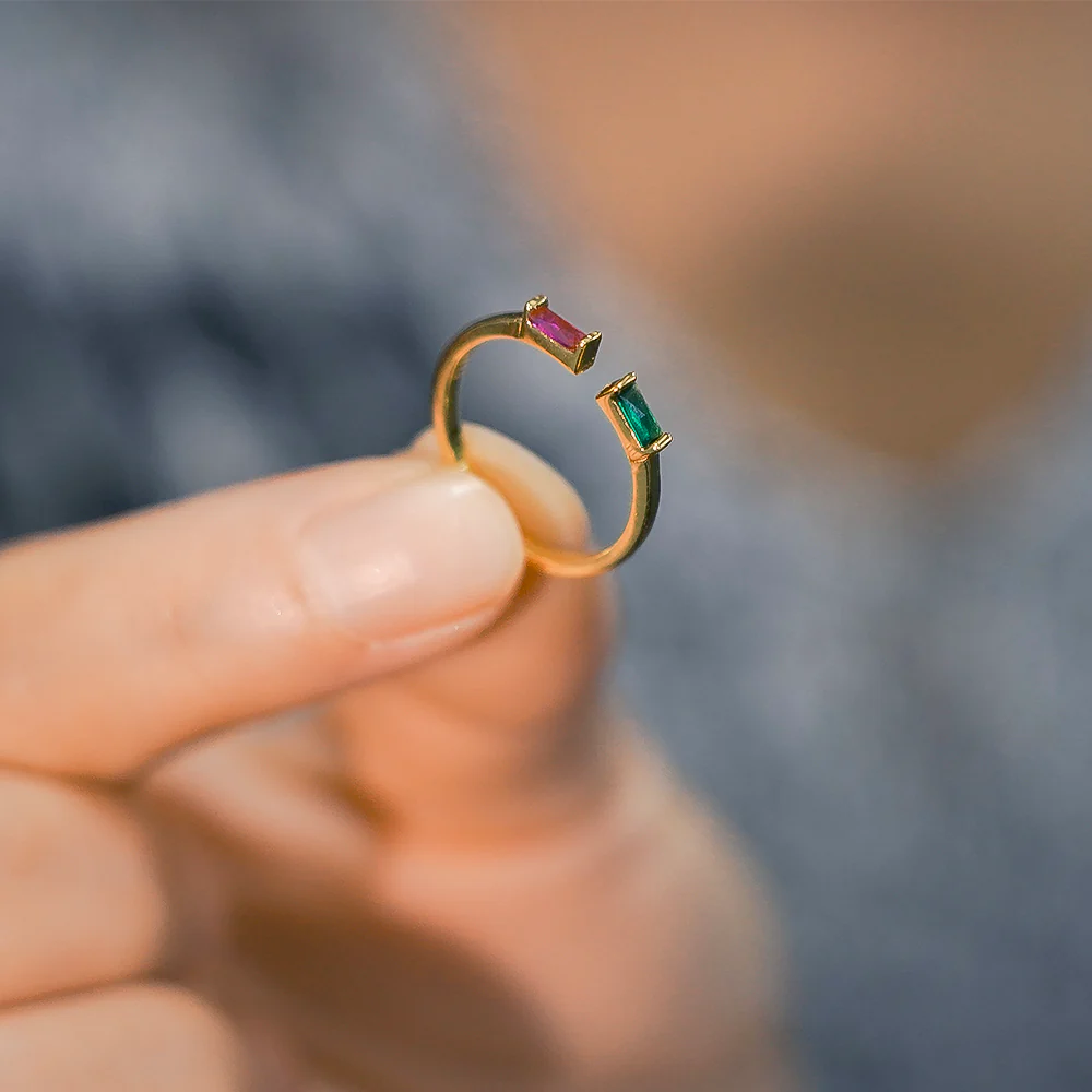 Duo Birthstone Ring - Image 4