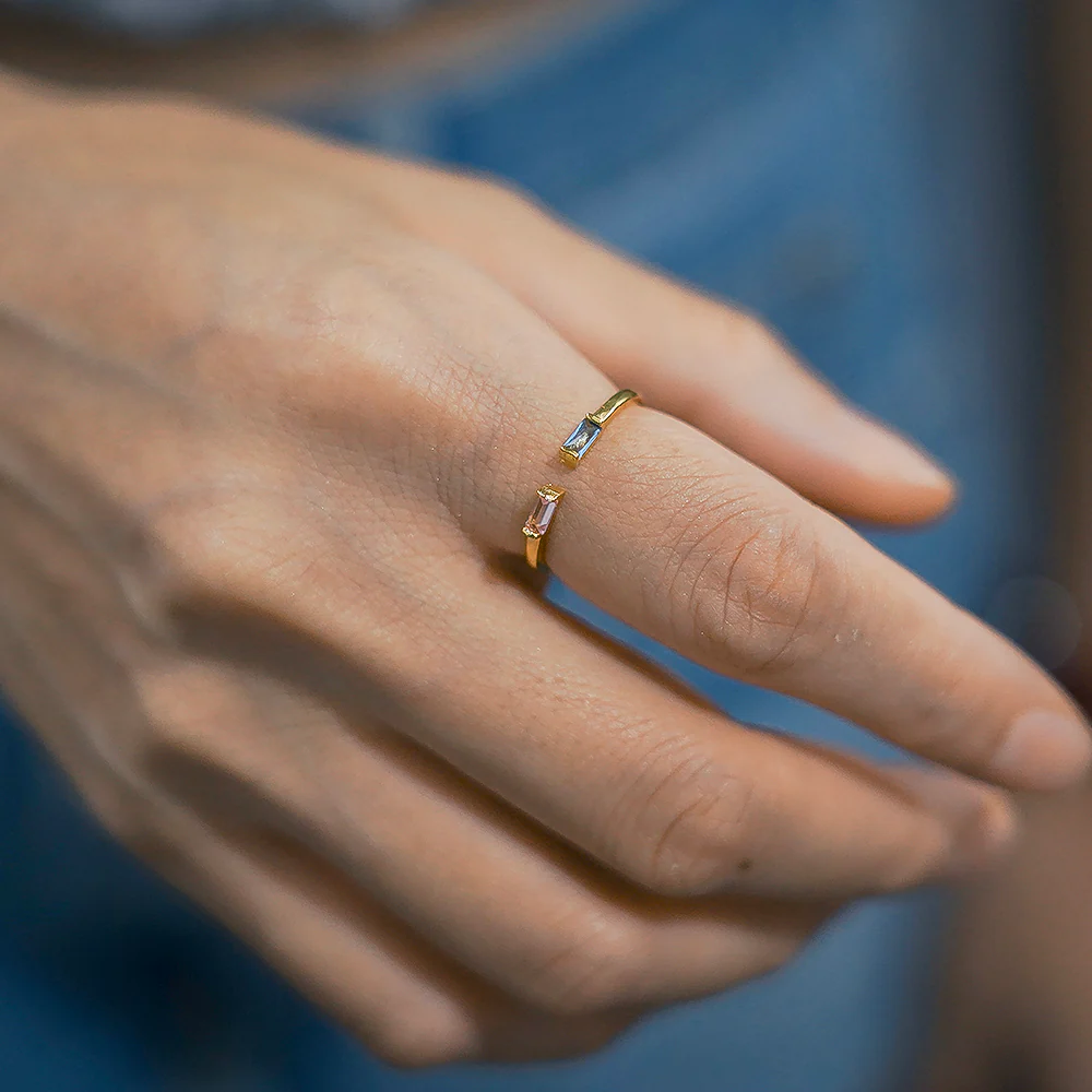 Duo Birthstone Ring - Image 5