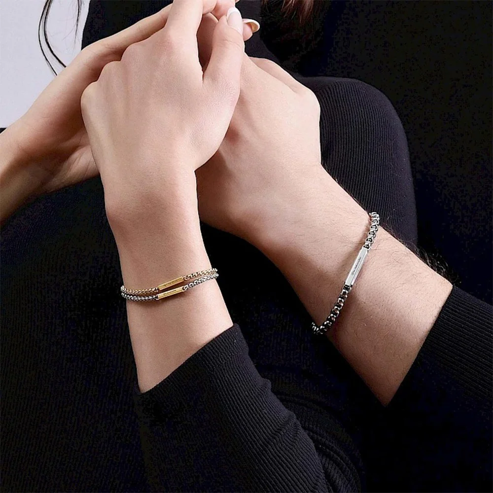 Eternal Bond Engraved Bracelet Set - Image 3