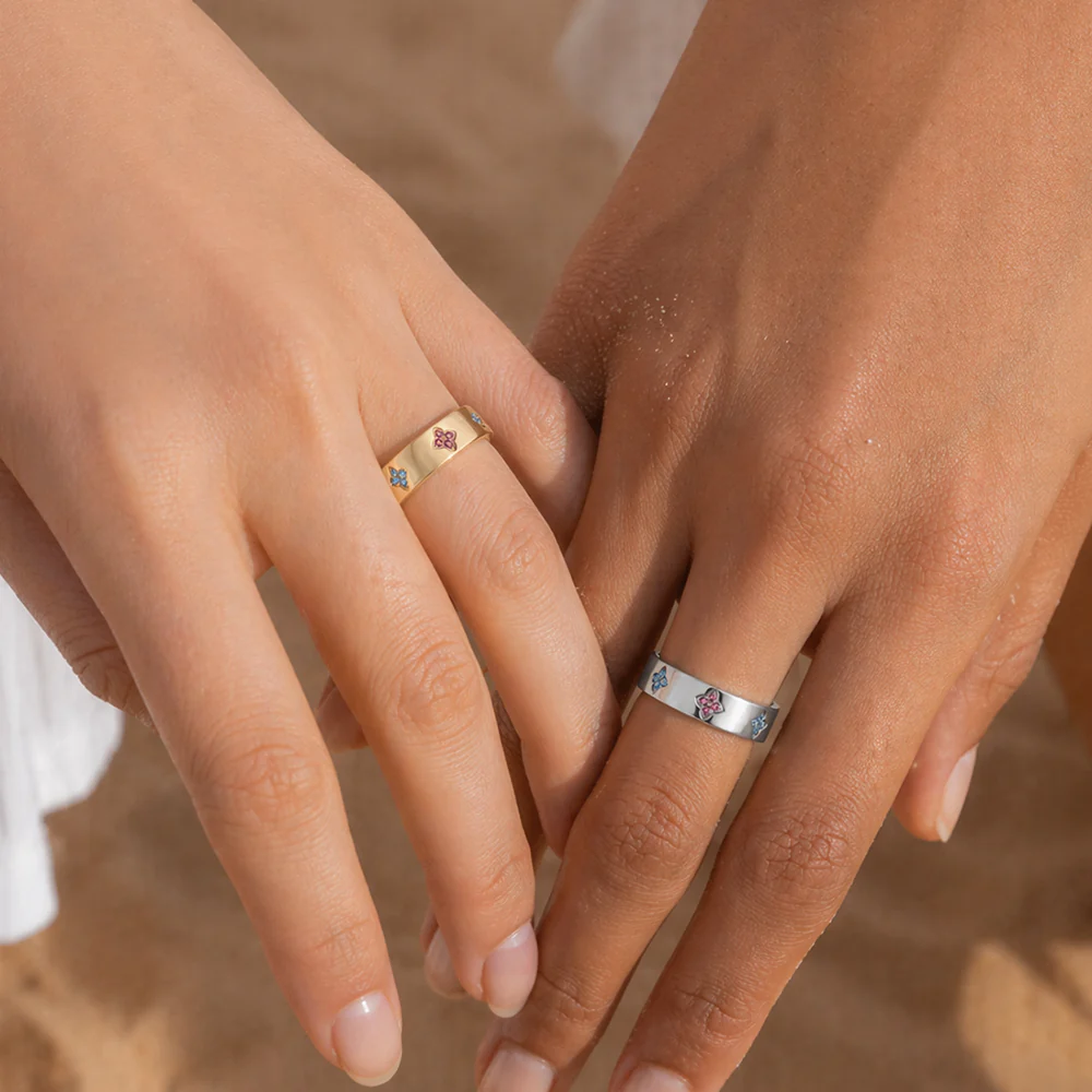 Fleur Birthstone Ring - Image 4