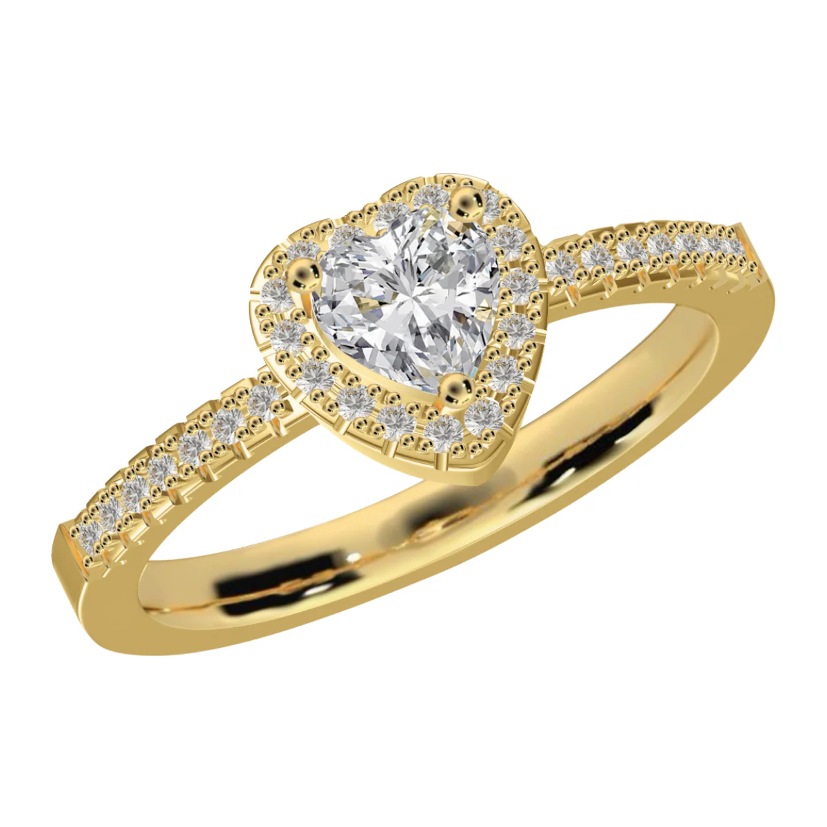 Glistening Heart Promise Ring