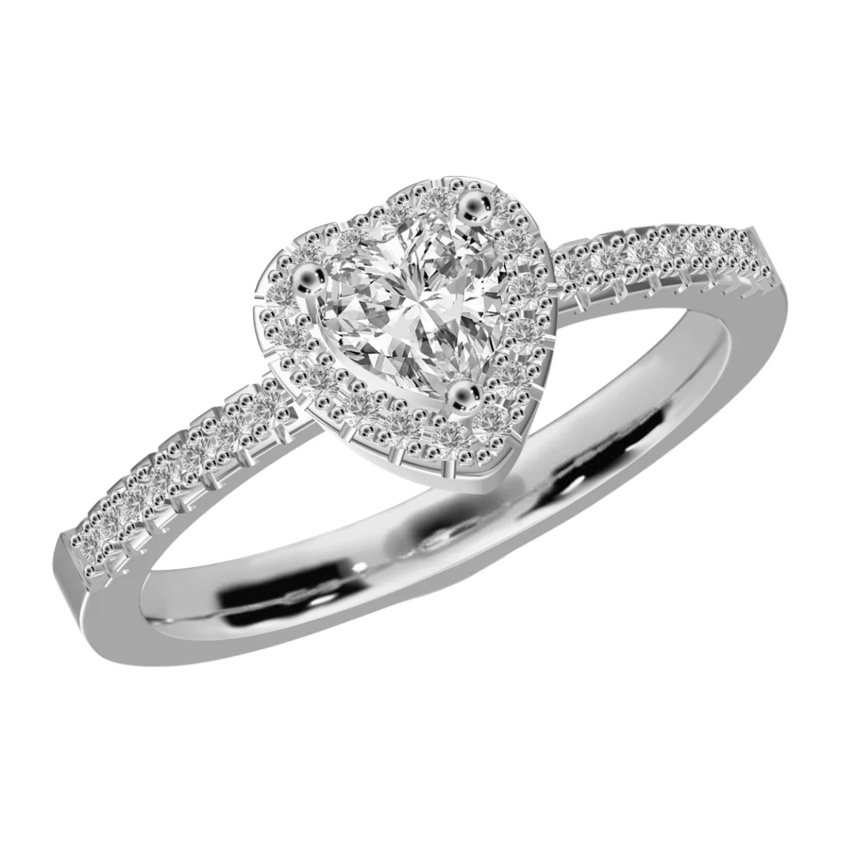 Glistening Heart Promise Ring - Image 2