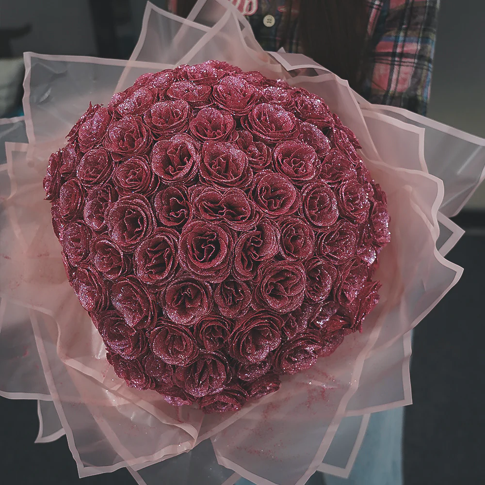 Glitter Rose Bouquet - Image 12