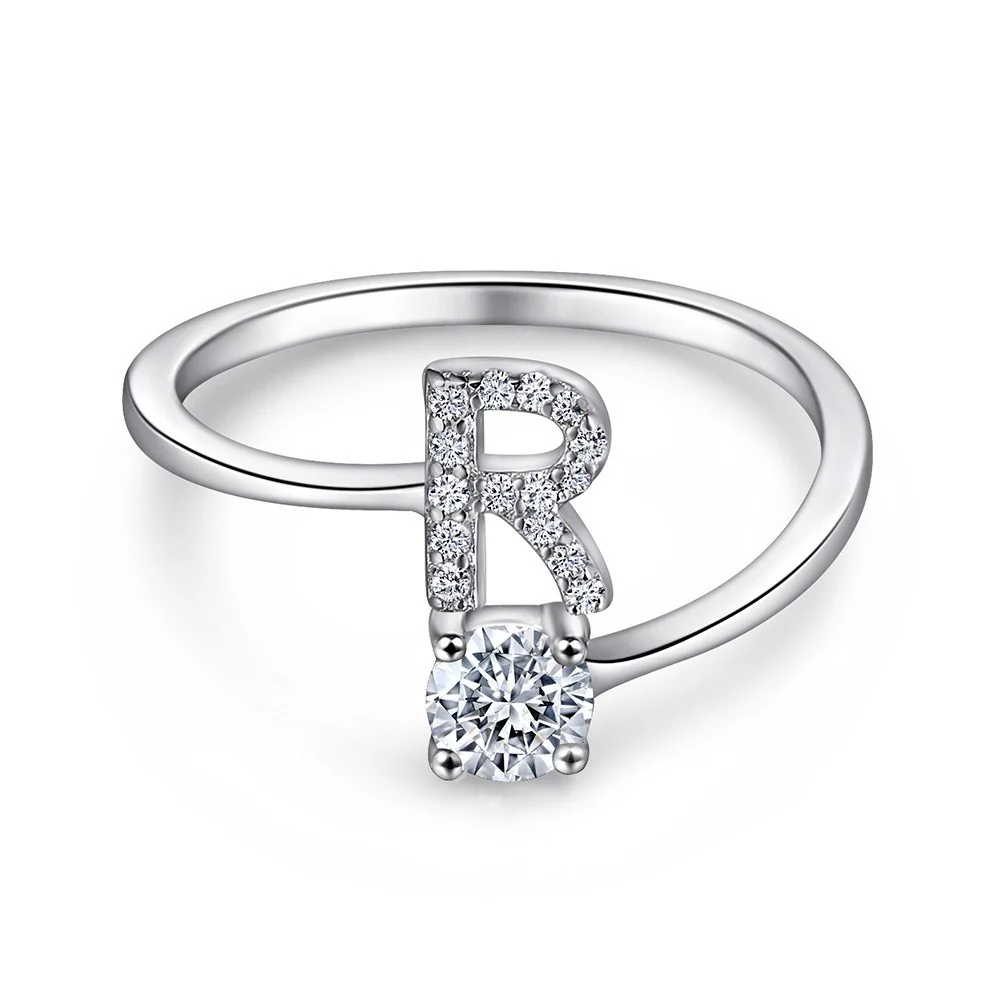 Initial Sterling Silver Ring - Image 18
