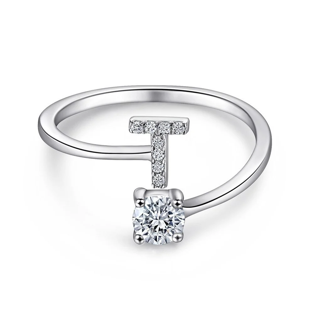 Initial Sterling Silver Ring - Image 20