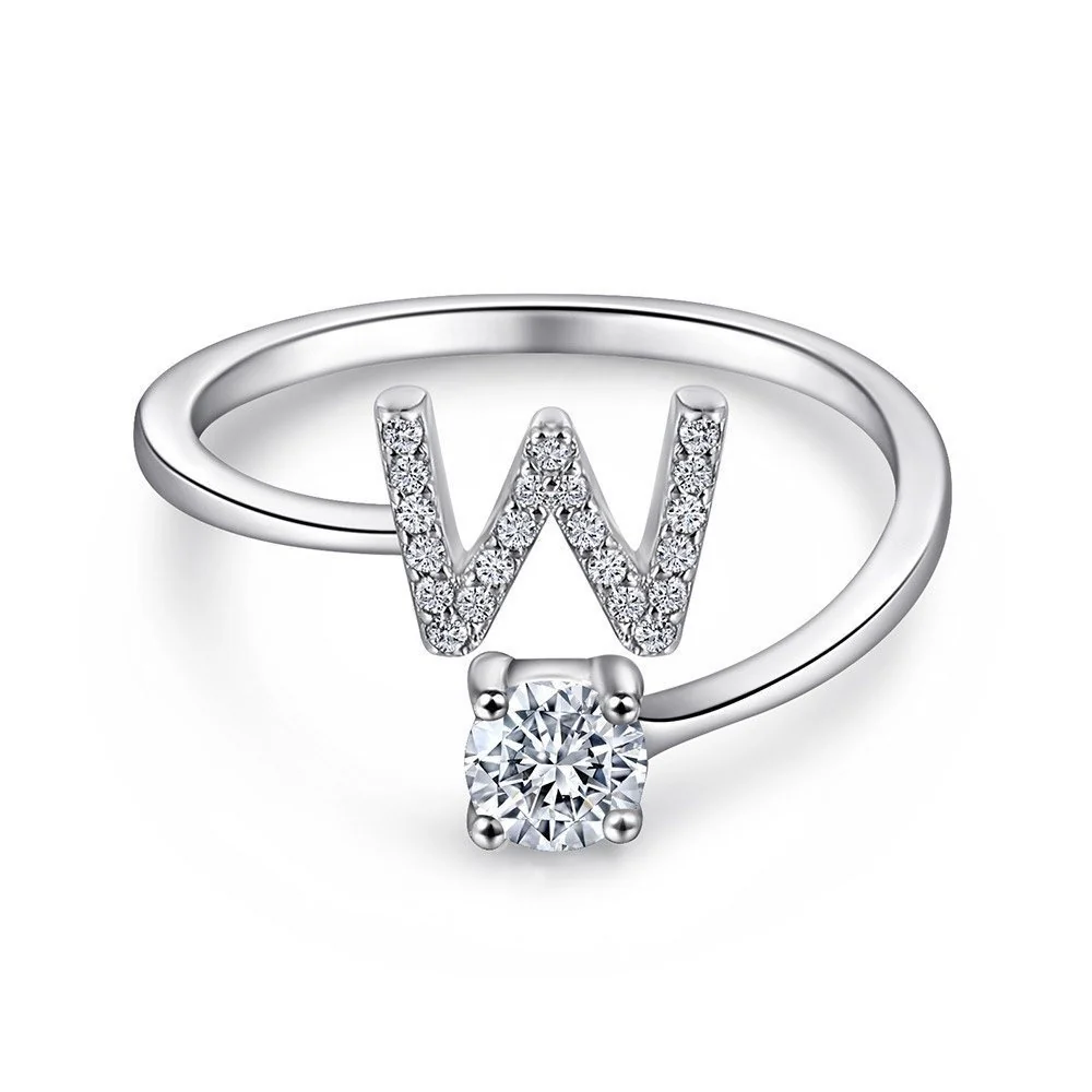 Initial Sterling Silver Ring - Image 23