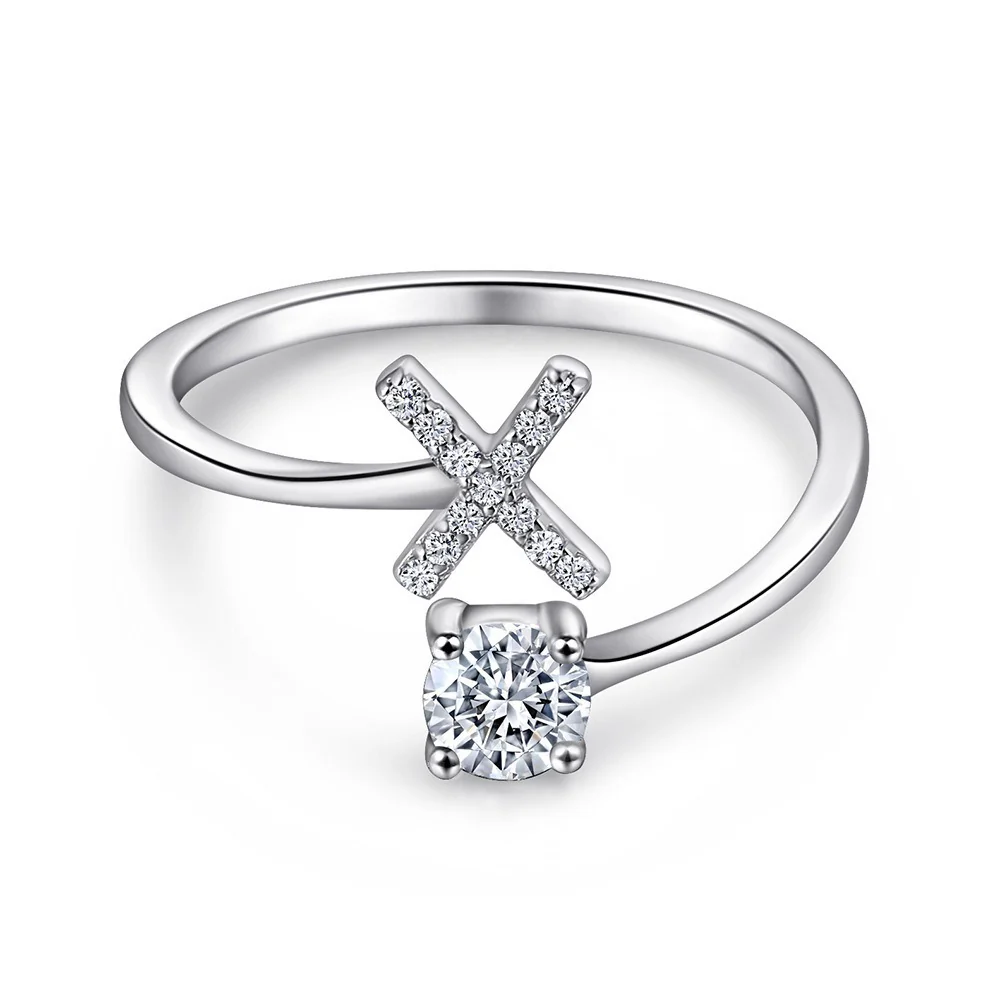 Initial Sterling Silver Ring - Image 24