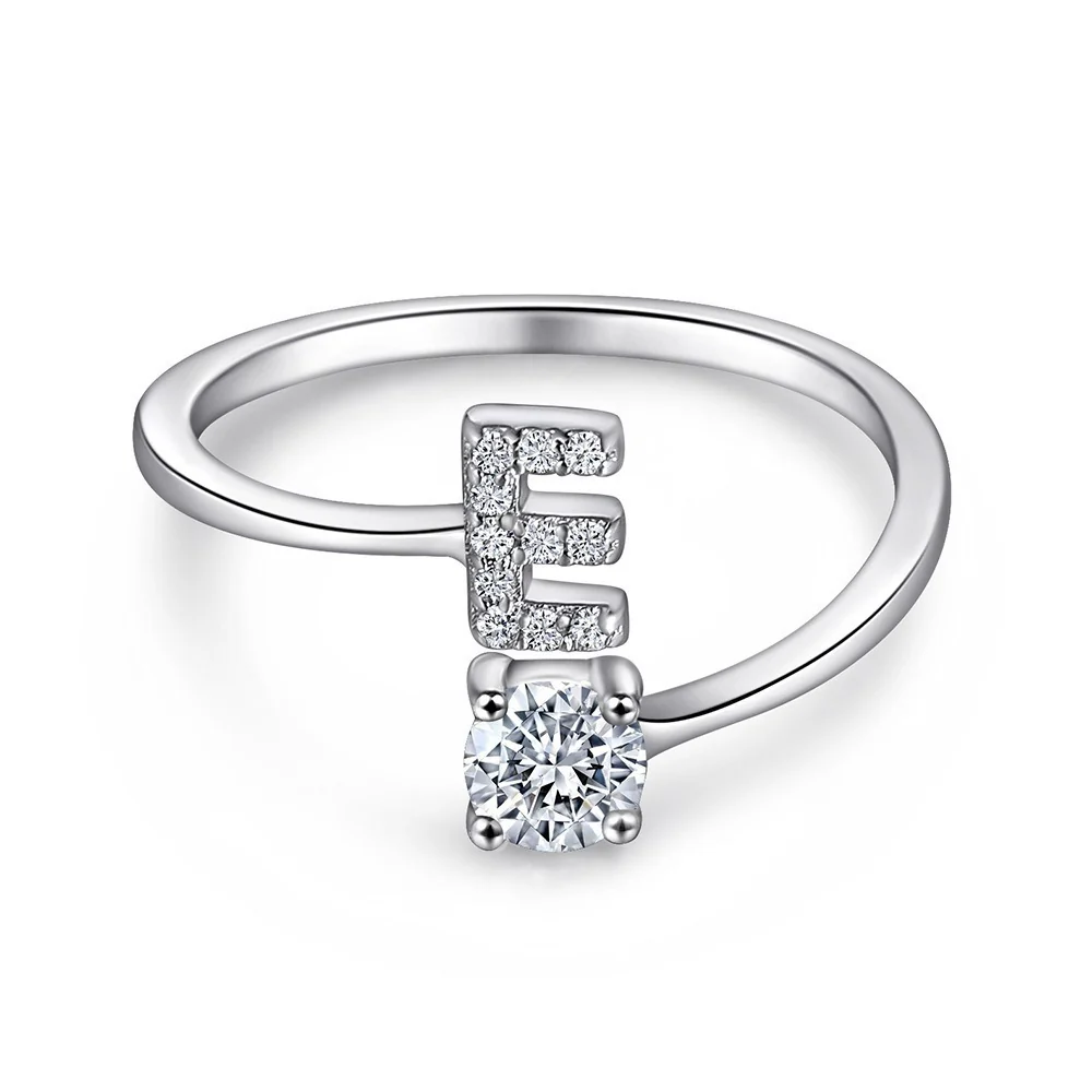 Initial Sterling Silver Ring - Image 5
