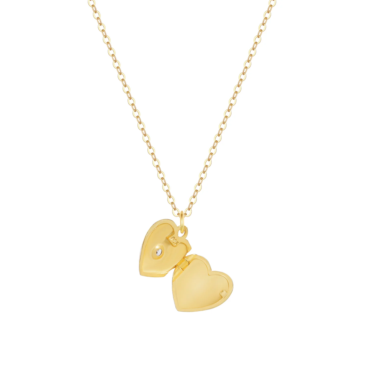 Isabella Circle Locket Necklace - Image 5