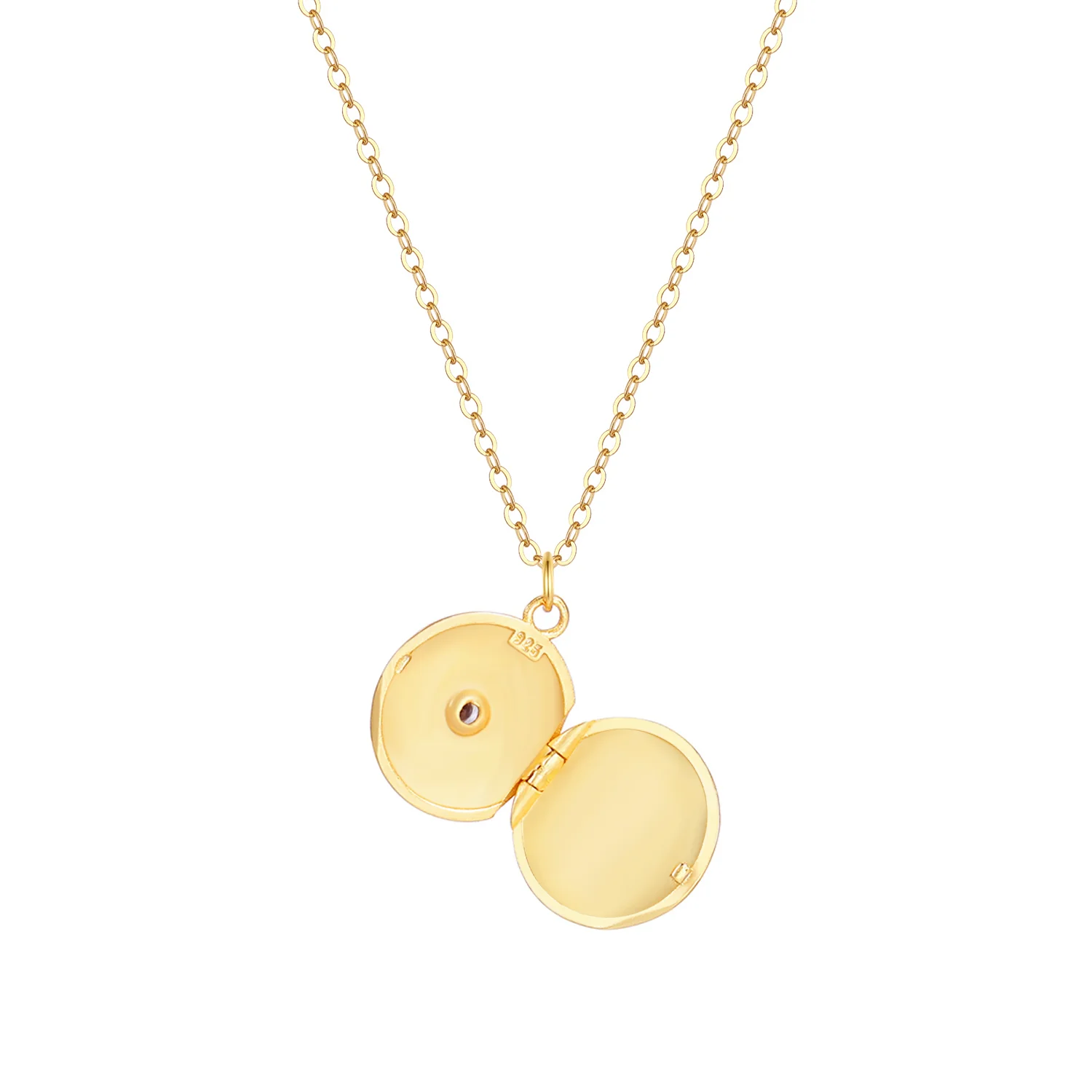 Isabella Heart Locket Necklace - Image 5