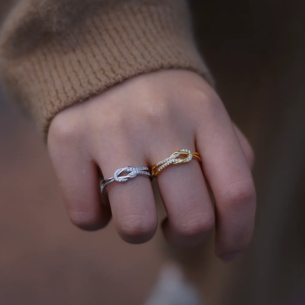Sterling Silver Knot Ring - Image 5
