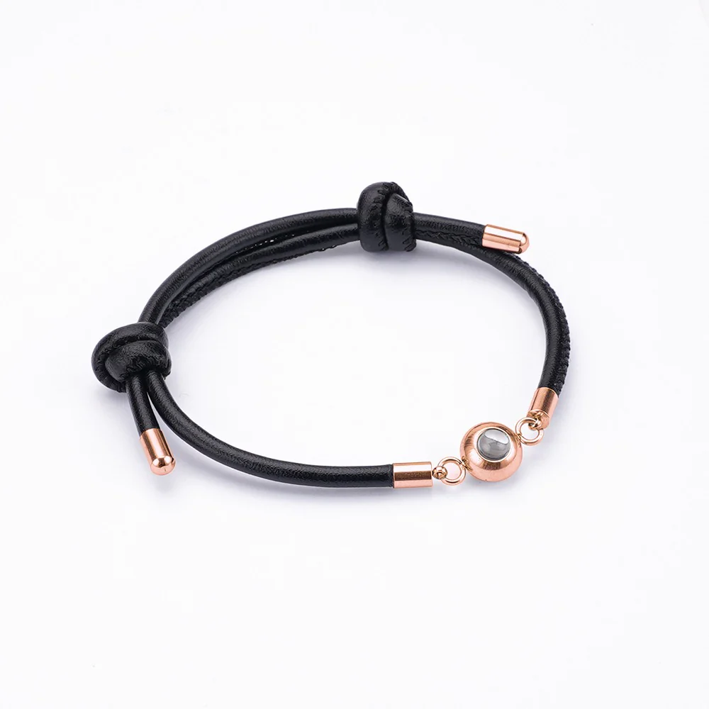 Leather Projection Bracelet (With Gift Box) - Image 3