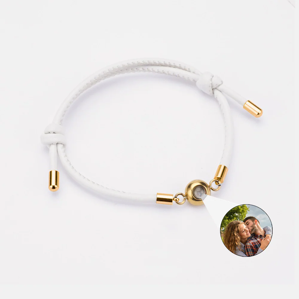 Leather Projection Bracelet (With Gift Box) - Image 5