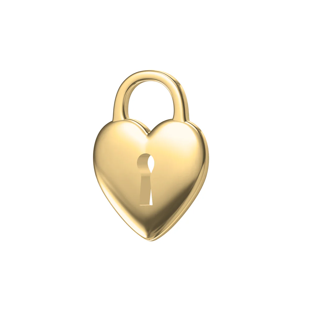 Permanent Bracelet Lock Charm