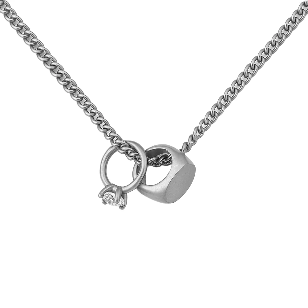Mini Promise Ring Necklace - Image 2