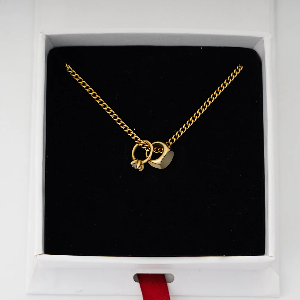 Mini Promise Ring Necklace - Image 3