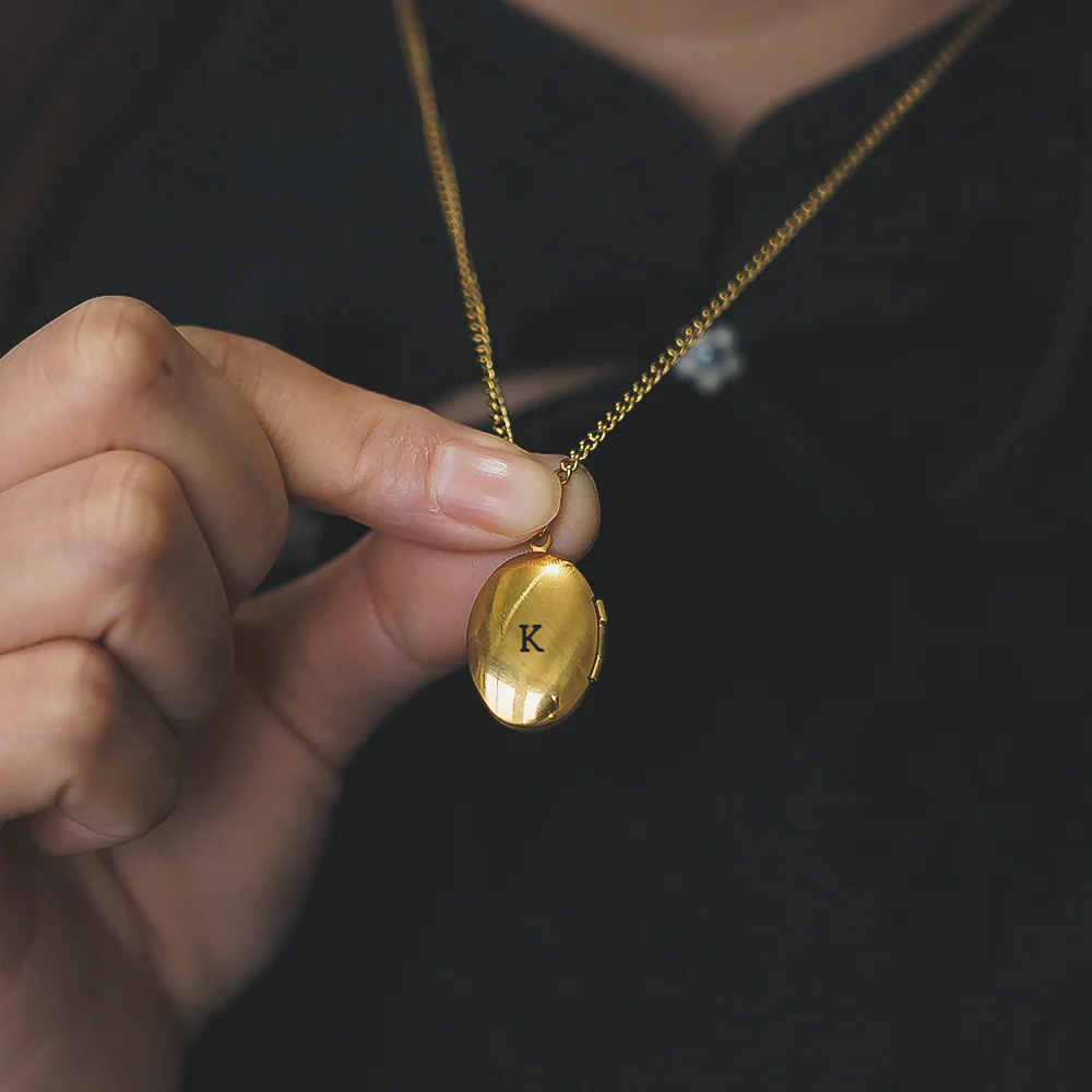 Name Initial Pendant Locket - Image 6