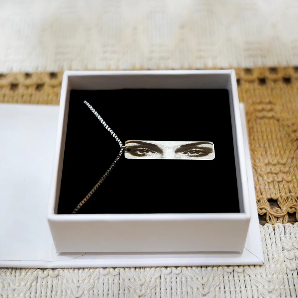 Personalized Eye Photo Necklace - Image 3