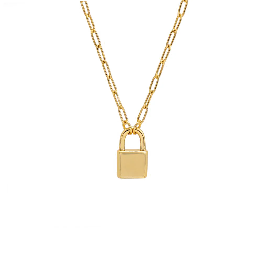 Personalized Lock Necklace - Image 3