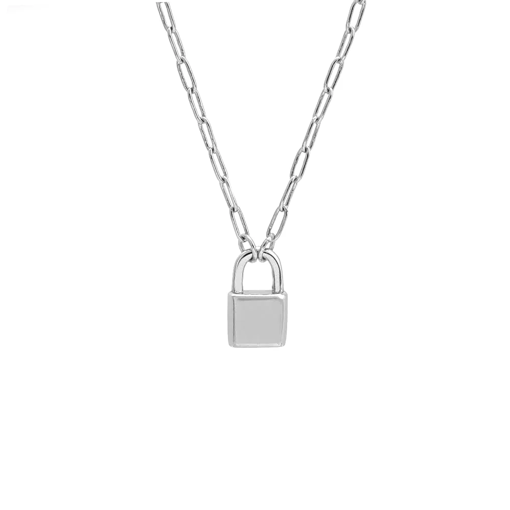 Personalized Lock Necklace - Image 4