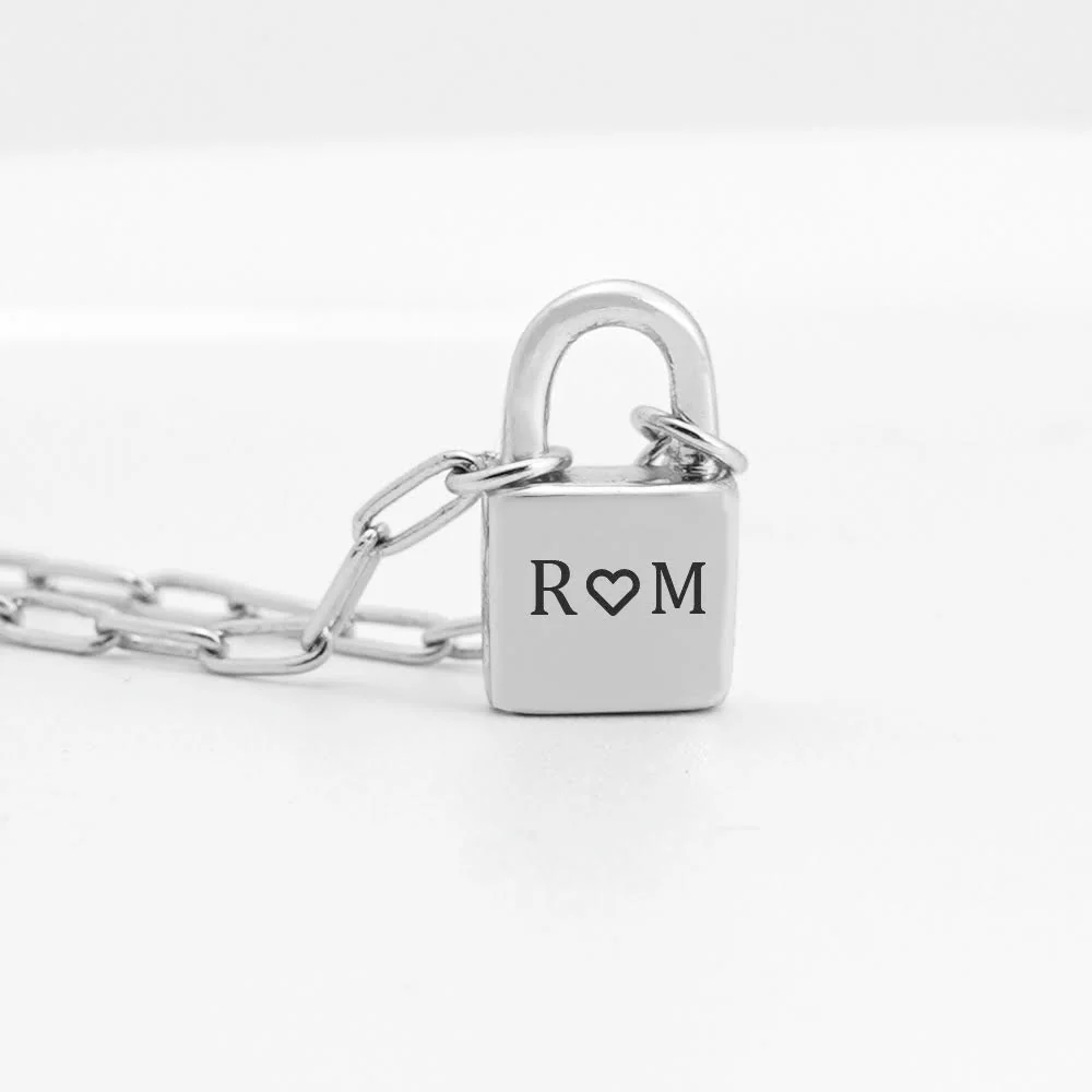 Personalized Lock Necklace - Image 6