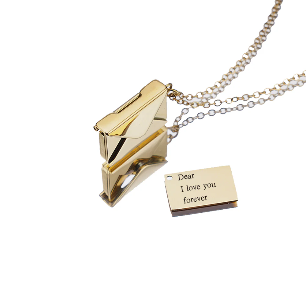 Personalized Love Letter Necklace - Image 4