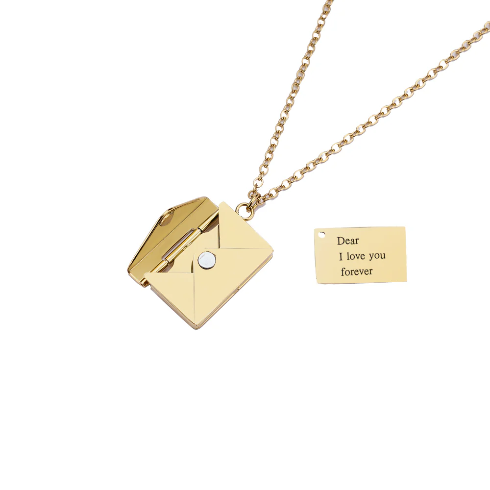 Personalized Love Letter Necklace - Image 5