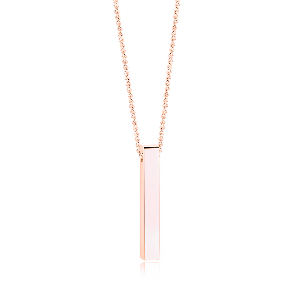 Pillar Necklace with Engraving - Image 3