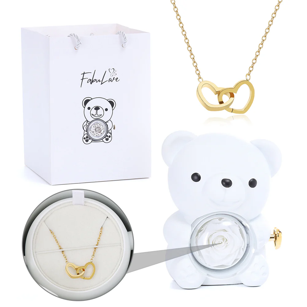Eternal Rose Bear - W/ Engraved Necklace - Image 10