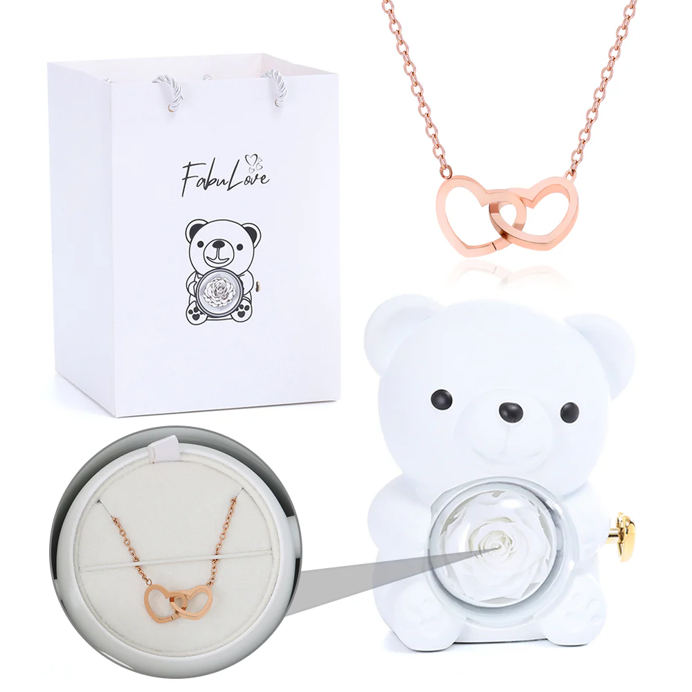Eternal Rose Bear - W/ Engraved Necklace - Image 12
