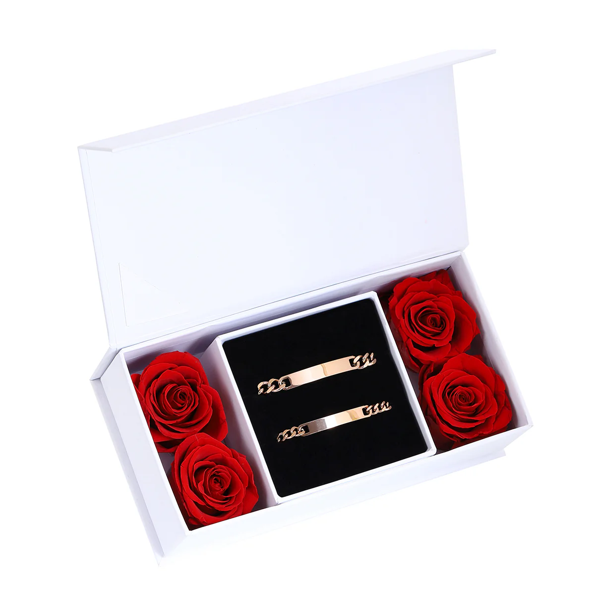 Engraved Bracelet Set - W/ Eternal Rose Box - Image 3