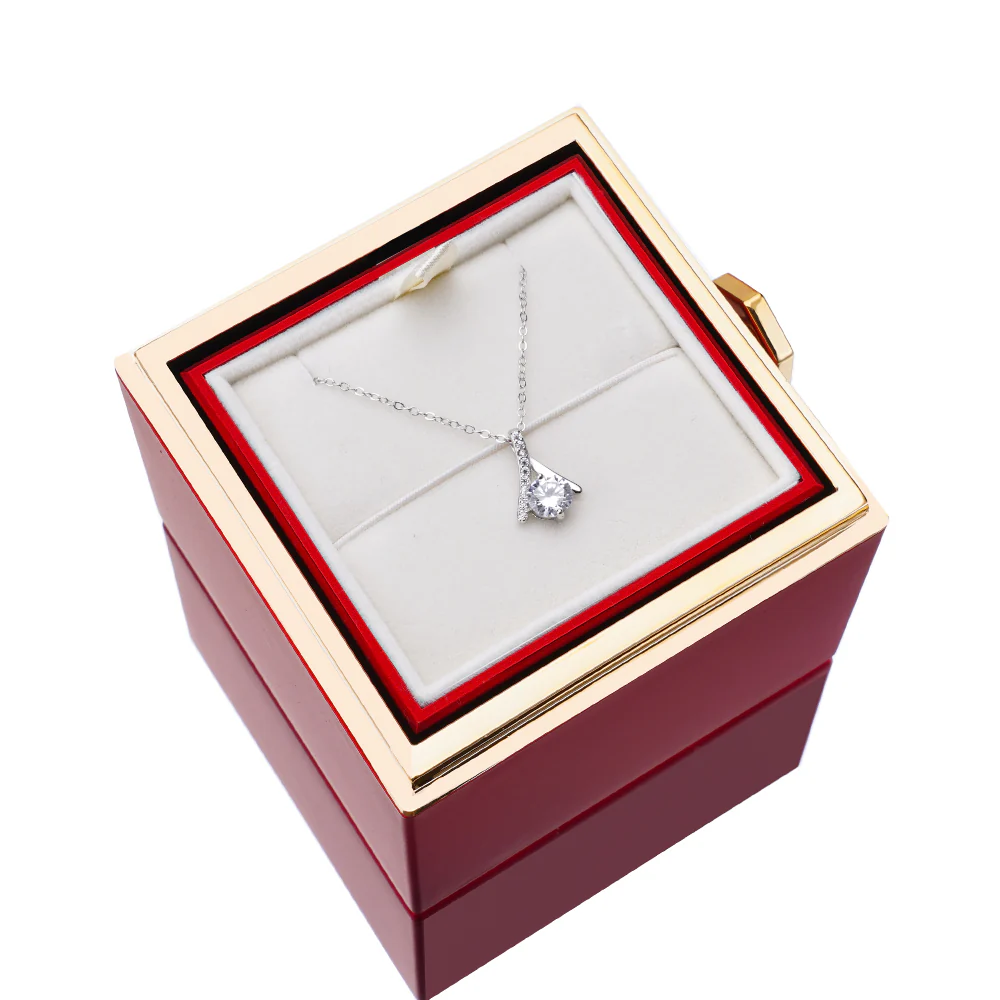 Eternal Rose Box - W/ S925 Necklace & Real Rose - Image 6