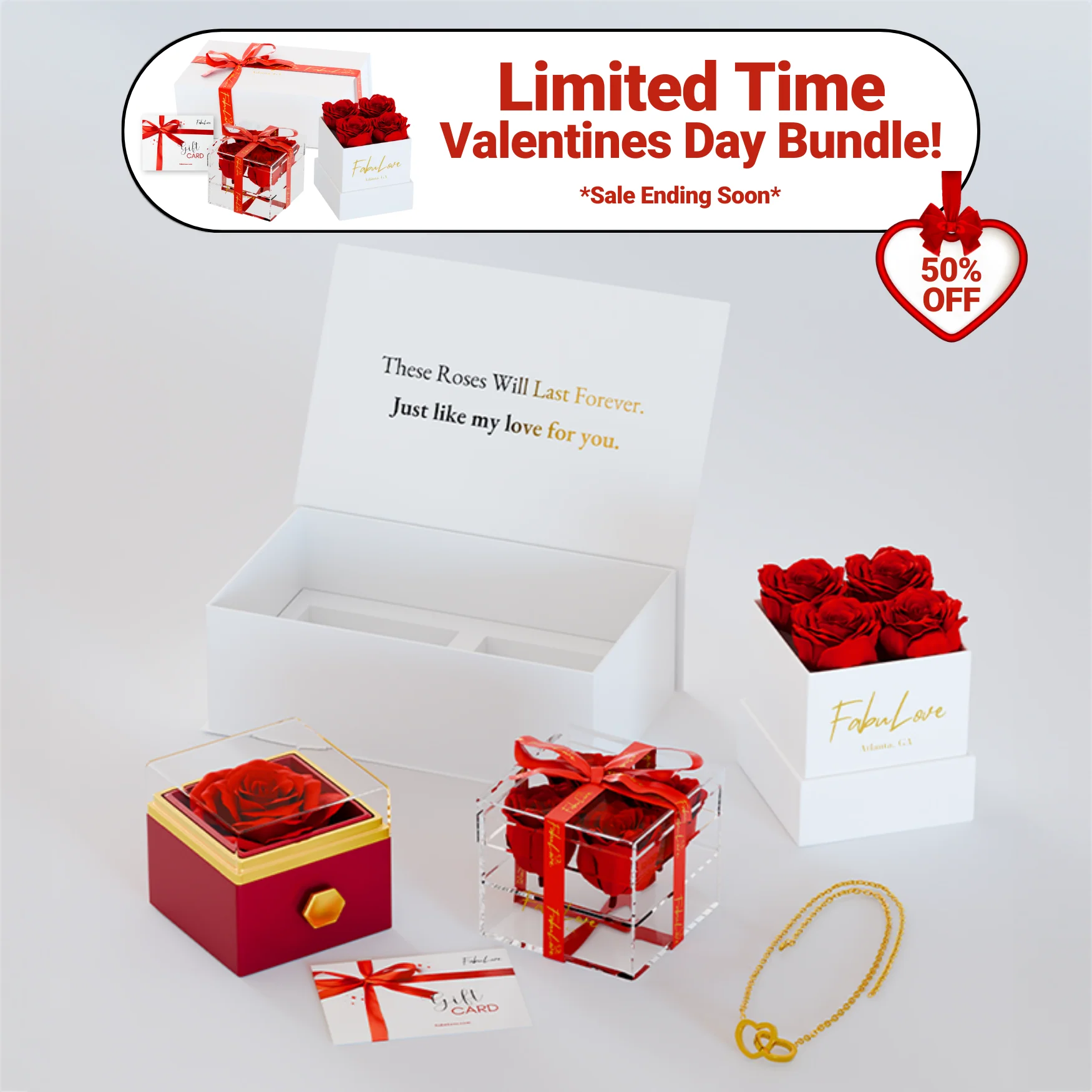 Eternal Rose Box Bundle