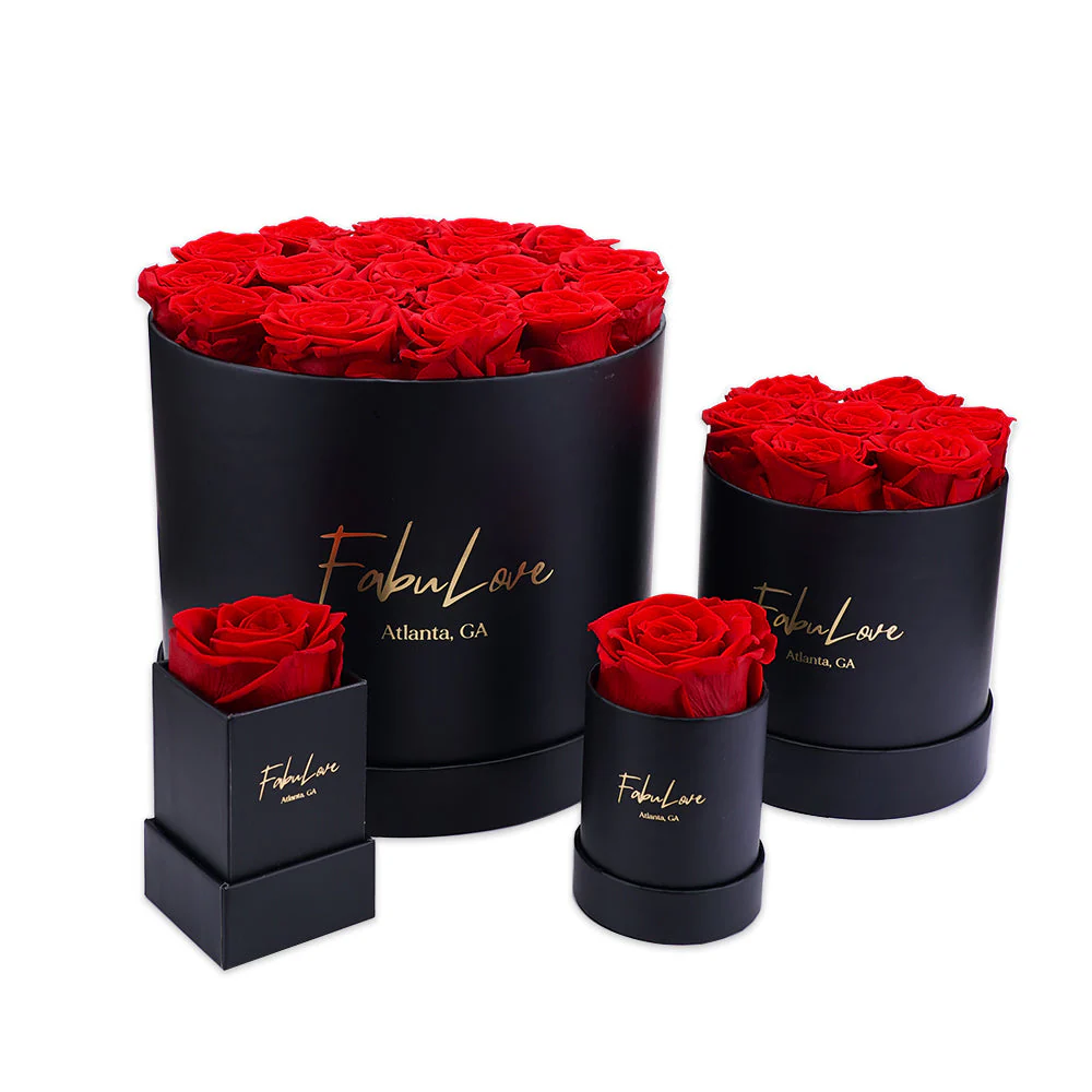 Single Eternal Rose Box - Circular - Image 3