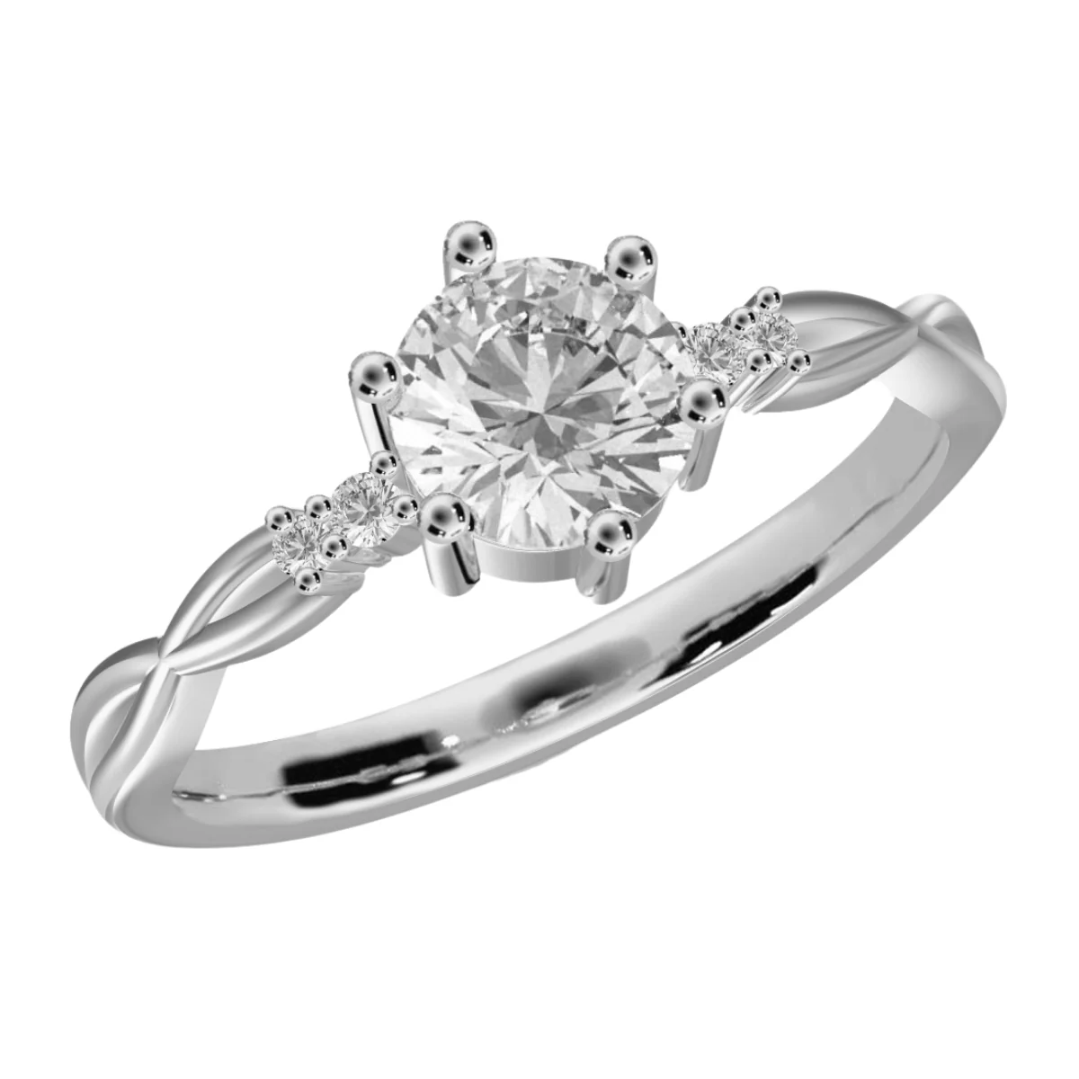 Spiral Eternity Ring - Image 2