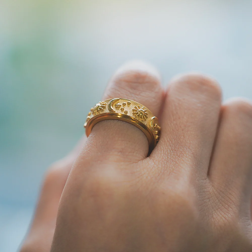 Sun & Moon Fidget Ring - Image 3