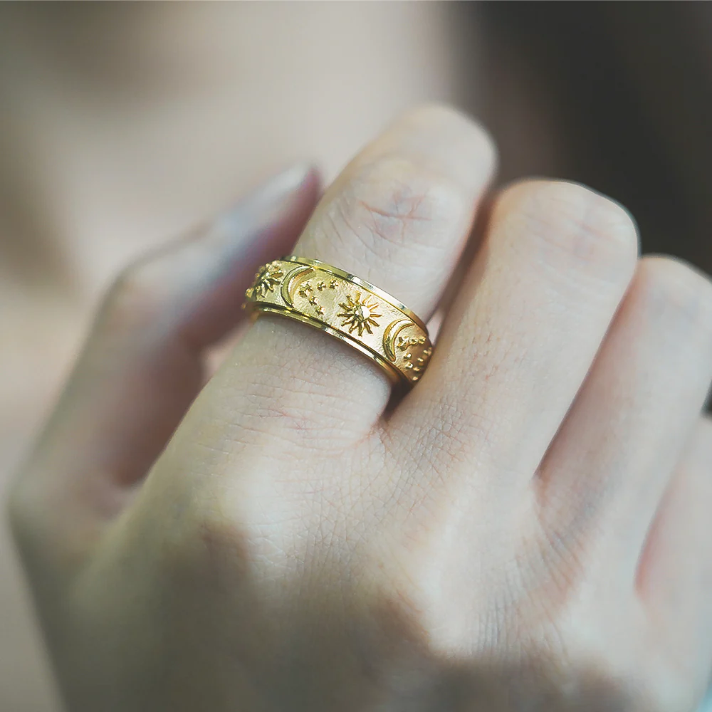 Sun & Moon Fidget Ring - Image 4